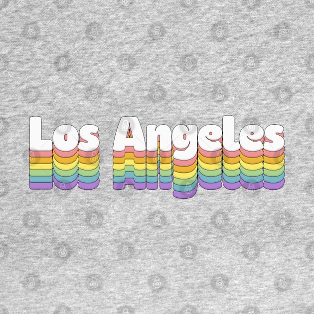 Los Angeles // Retro Typography Design by DankFutura